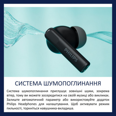 Навушники Philips TAT2520BK/00 Wireless Black (TAT2520BK/00)