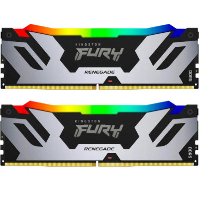 Модуль пам'яті для комп'ютера DDR5 32GB (2x16GB) 7200 MHz Renegade RGB XMP Kingston Fury (ex.HyperX) (KF572C38RSAK2-32)