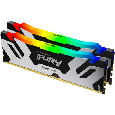 Модуль пам'яті для комп'ютера DDR5 32GB (2x16GB) 7200 MHz Renegade RGB XMP Kingston Fury (ex.HyperX) (KF572C38RSAK2-32)