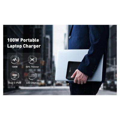 Батарея універсальна Baseus Blade Digital Display 20000mAh PD/100W, Black (PPDGL-01, PPBLD100-S) (PPBL000201)
