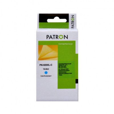 Картридж Patron HP 920XL (CD972AE) 980c, Cyan (PN-920XL-C)