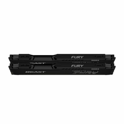 Модуль пам'яті для комп'ютера DDR3 16GB (2x8GB) 1600 MHz Fury Beast Black Kingston Fury (ex.HyperX) (KF316C10BBK2/16)