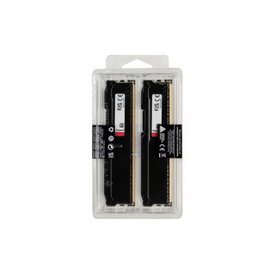 Модуль пам'яті для комп'ютера DDR3 16GB (2x8GB) 1600 MHz Fury Beast Black Kingston Fury (ex.HyperX) (KF316C10BBK2/16)