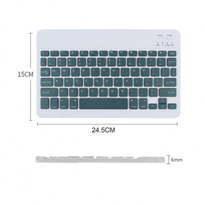 Клавіатура BeCover (245х150 мм) Bluetooth UA Dark Green (713406)