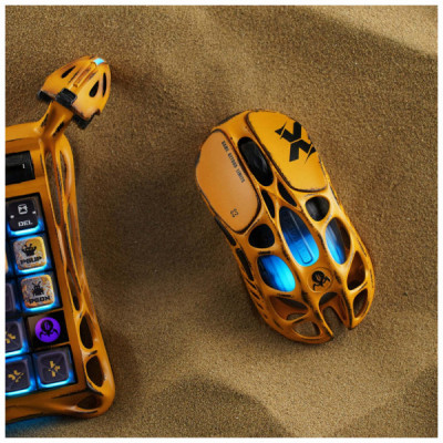 Мишка GravaStar Mercury X RGB Wireless/Bluetooth/USB Battle-Worn Yellow (GS_X_YLW)
