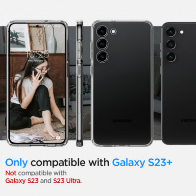 Чохол до мобільного телефона Spigen Samsung Galaxy S23+ Liquid Crystal, Crystal Clear (ACS05662)