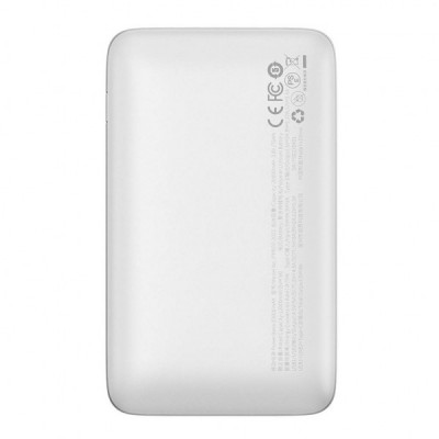 Батарея універсальна Baseus Pro 20000mAh, 22.5W, White, with USB-A - USB-C 3A 0.3m cable (PPBD040302)