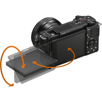 Цифровий фотоапарат Sony Alpha ZV-E10 body black (ZVE10B.CEC)