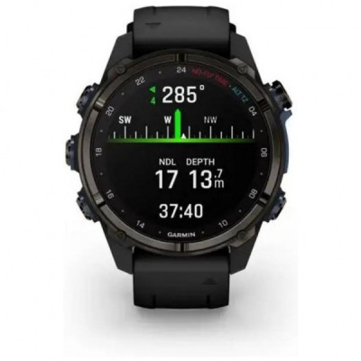 Смарт-годинник Garmin Descent Mk3i, 43mm, Crbn Gry DLC Ti/Blk, Dive Computer, GPS дайвінг комп'ютер (010-02753-11)