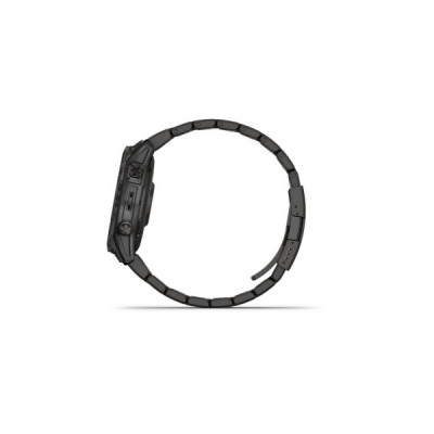 Смарт-годинник Garmin fenix 7 Sapph Sol, Carbon Gray DLC Ti w/DLC Ti Bracelet, GPS (010-02540-39)