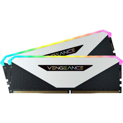 Модуль пам'яті для комп'ютера DDR4 32GB (2x16GB) 3600 MHz Vengeance RGB RT White Corsair (CMN32GX4M2Z3600C18W)