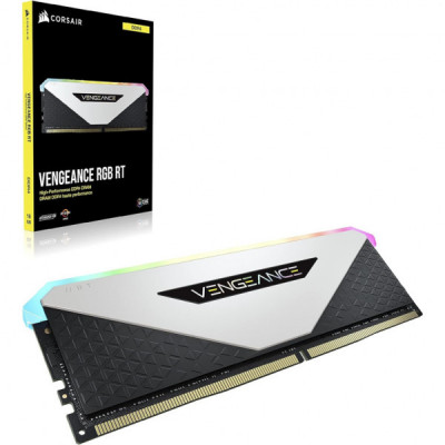 Модуль пам'яті для комп'ютера DDR4 32GB (2x16GB) 3600 MHz Vengeance RGB RT White Corsair (CMN32GX4M2Z3600C18W)