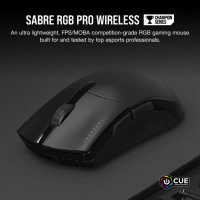 Мишка Corsair Sabre RGB Pro Champion Wireless Black (CH-9313211-EU)