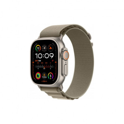 Смарт-годинник Apple Watch Ultra 2 GPS + Cellular, 49mm Titanium Case with Olive Alpine Loop - Medium (MREY3UL/A)