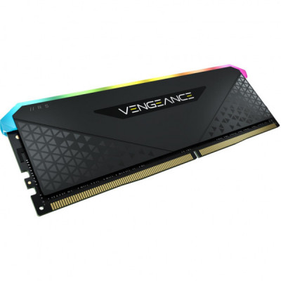 Модуль пам'яті для комп'ютера DDR4 16GB 3200 MHz Vengeance RGB RS Black Corsair (CMG16GX4M1E3200C16)