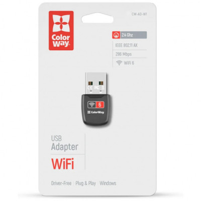 Мережева карта Wi-Fi ColorWay CW-AD-W1