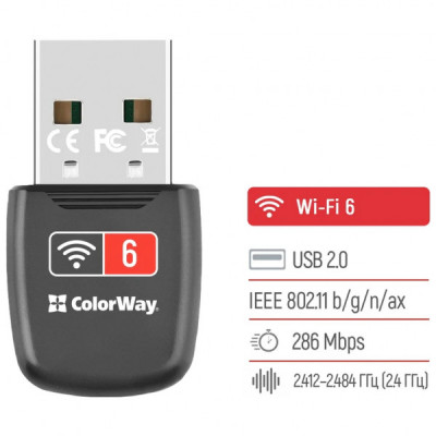 Мережева карта Wi-Fi ColorWay CW-AD-W1