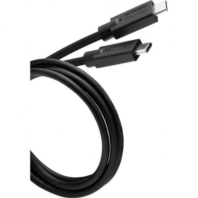 Дата кабель USB-C to USB-C 1.2m 100W 20V/ 5A black Canyon (CNS-USBC9B)