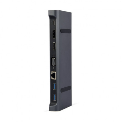 Концентратор Cablexpert USB-C 9-in-1 (USB-hub + HDMI/VGA/PD/CR/LAN/3.5mm) (A-CM-COMBO9-02)