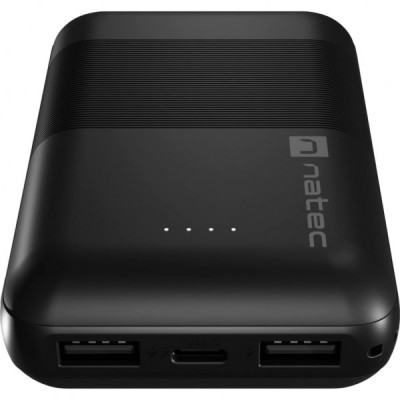 Батарея універсальна Natec 10000mah, Trevi Compact, USB-A*2/2.1A, USB-C/2.1A (NPB-1941)