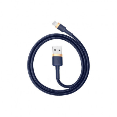 Дата кабель USB 2.0 AM to Lightning 1.0m 2.4A Cafule Blue-Gold Baseus (CALKLF-BV3)
