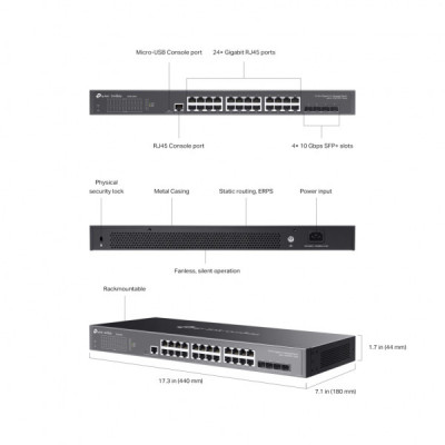 Комутатор мережевий TP-Link SG3428X Комутатор мережевий TP-Link SG3428X