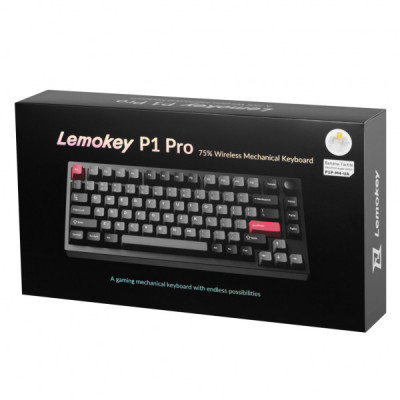 Клавіатура Lemokey P1 Pro Super Banana RGB Wireless/Bluetooth/USB Carbon Black (P1P-M4-UA)