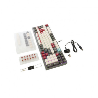 Клавіатура A4Tech Bloody WS98 Wireless/Bluetooth/USB UA Pixels Red (4711421001090)