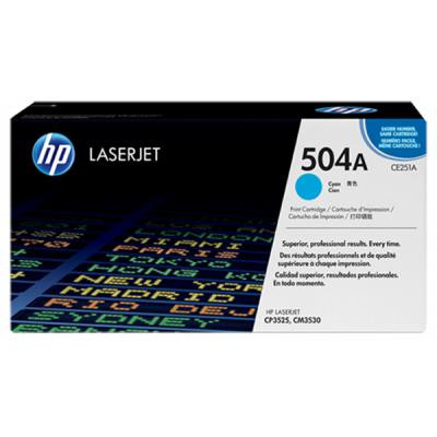 Картридж HP CLJ 504A cyan /CM3530/ CP3525 series (CE251A)