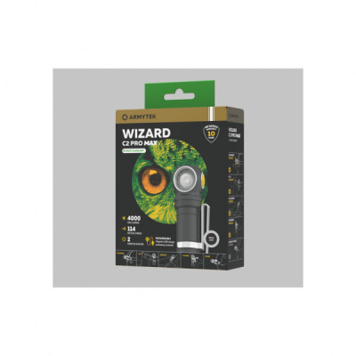 Ліхтар Armytek Wizard C2 Pro Max Marnet USB White (F06701C)