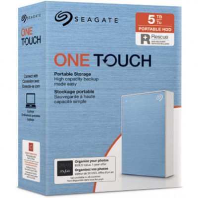 Зовнішній жорсткий диск 2.5" 5TB One Touch USB 3.2 Seagate (STKC5000402)
