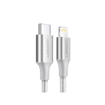 Дата кабель USB-C to Lightning 1.0m US304 MFI White Ugreen (US304/70523)