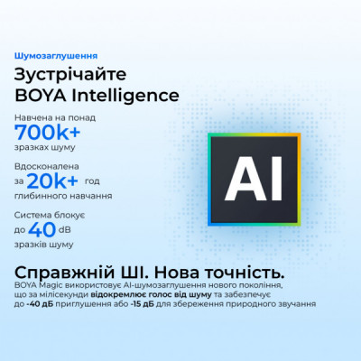 Мікрофон Boya Magic-05 Type-C Black (Magic-05) Мікрофон Boya Magic-05 Type-C Black (Magic-05)