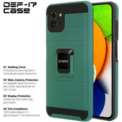 Чохол до мобільного телефона Armorstandart DEF17 case Samsung A03 (A035) Military Green (ARM61351)