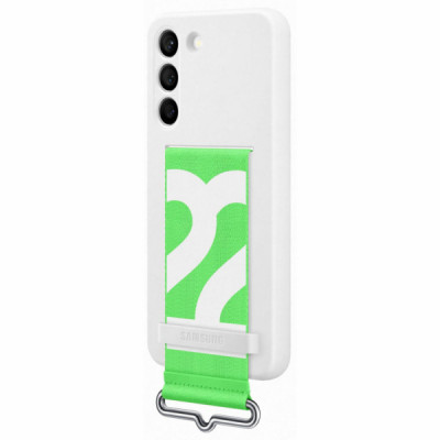 Чохол до мобільного телефона Samsung Silicone with Strap Cover Galaxy S22 White (EF-GS901TWEGRU)