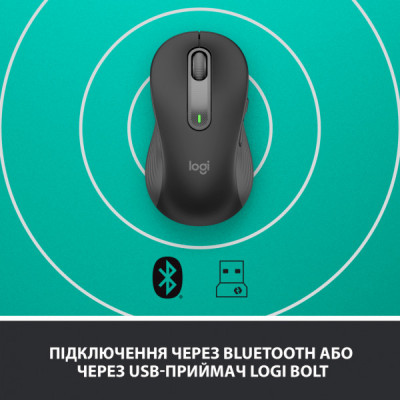 Мишка Logitech Signature M650 L Wireless LEFT Graphite (910-006239)