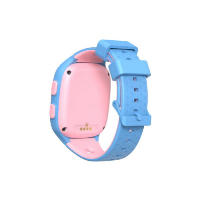 Смарт-годинник Canyon ZEFIR KW-49 E-SIM 4G GPS Pink-Blue Дитячий смарт-годинник (CNE-KW49PB)