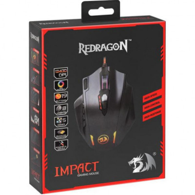 Мишка Redragon Impact RGB IR USB Black (78322)