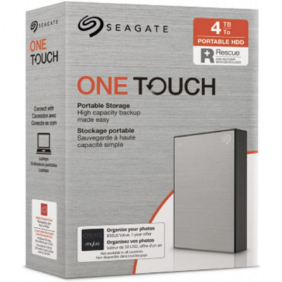Зовнішній жорсткий диск 2.5" 4TB One Touch USB 3.2 Seagate (STKC4000401)
