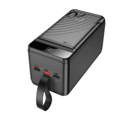Батарея універсальна HOCO 90000mAh Element PD/20W, QC/FCP/SCP/AFC/22.5W, LCD, LED Lamp Black (J123D / 714778)