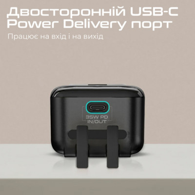 Батарея універсальна Promate 10000mAh PD/35W, iWatch charging (mavrix.black) Батарея універсальна Promate 10000mAh PD/35W, iWatch charging (mavrix.black)