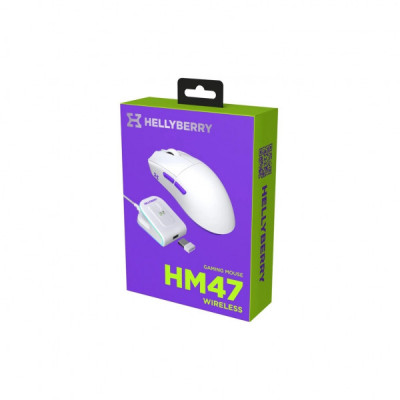Мишка Hator Hellyberry HM47 Wireless White/Violet (HM47_white_violet)