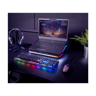 Підставка до ноутбука Trust GXT 1126 Aura (17") RGB Black (24192_TRUST)