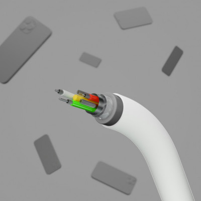 Дата кабель USB 2.0 AM to Type-C 1.0m white Belkin (CAB009BT1MWH)