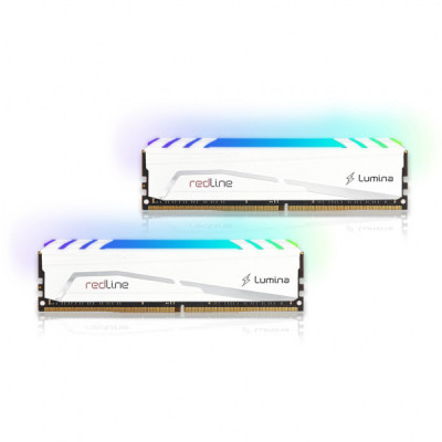 Модуль пам'яті для комп'ютера DDR5 64GB (2x32GB) 6400 MHz Redline RGB White Mushkin (MLB5C640A77P32GX2)