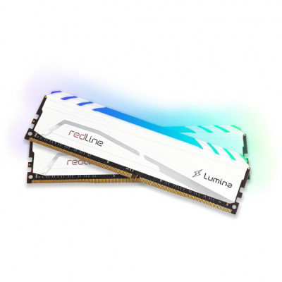 Модуль пам'яті для комп'ютера DDR5 64GB (2x32GB) 6400 MHz Redline RGB White Mushkin (MLB5C640A77P32GX2)