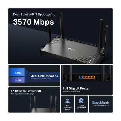 Маршрутизатор TP-Link Archer BE220 (ARCHER-BE220)