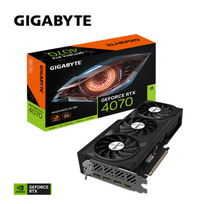 Відеокарта GIGABYTE GeForce RTX4070 12Gb WINDFORCE OC (GV-N4070WF3OC-12GD)