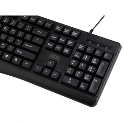 Клавіатура AOC KB120B USB UA Black (KB120B/97)
