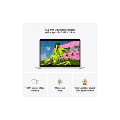 Ноутбук Apple MacBook Air 13 M5 A3449 Starlight (MDHD4UA/A)
